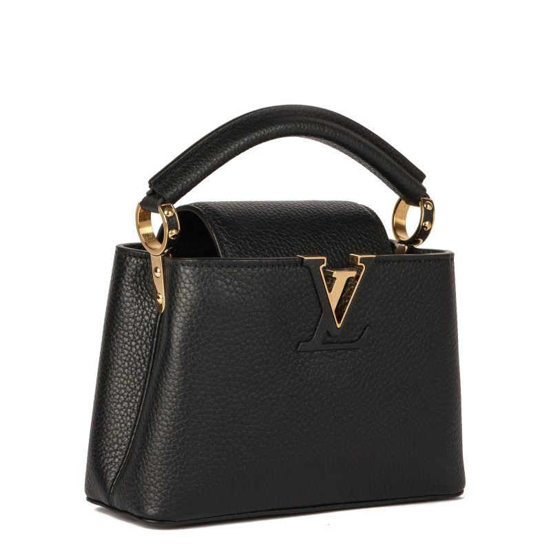 Louis Vuitton Black Taurillon Leather Mini Capucines Shoulder Bag - Logoexplore - Image 2