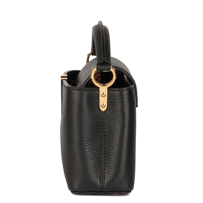 Louis Vuitton Black Taurillon Leather Mini Capucines Shoulder Bag - Logoexplore - Image 4