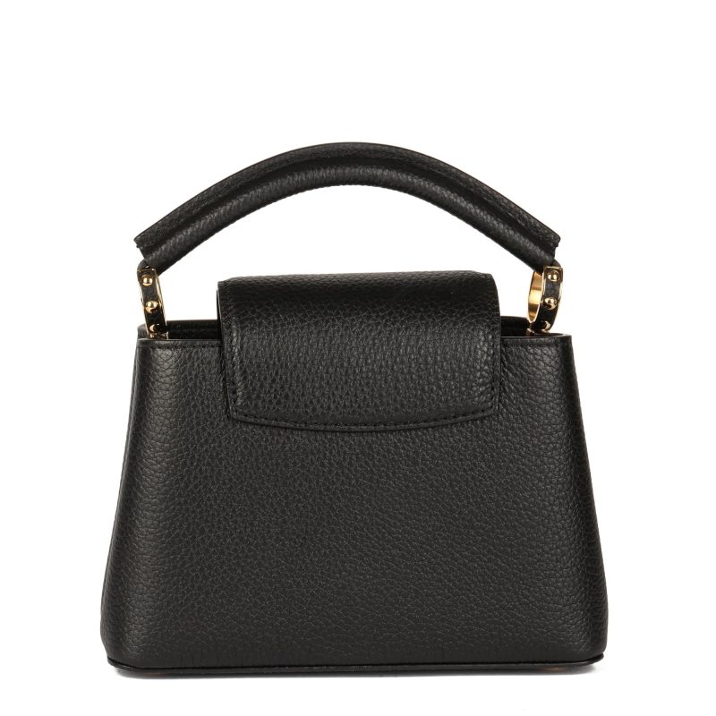 Louis Vuitton Black Taurillon Leather Mini Capucines Shoulder Bag - Logoexplore - Image 5