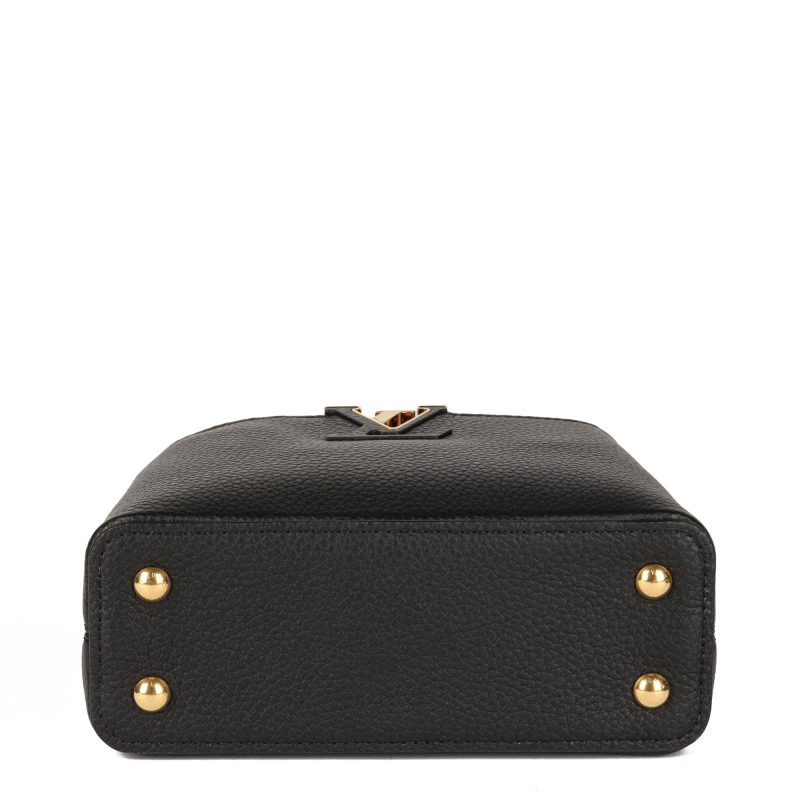 Louis Vuitton Black Taurillon Leather Mini Capucines Shoulder Bag - Logoexplore - Image 6