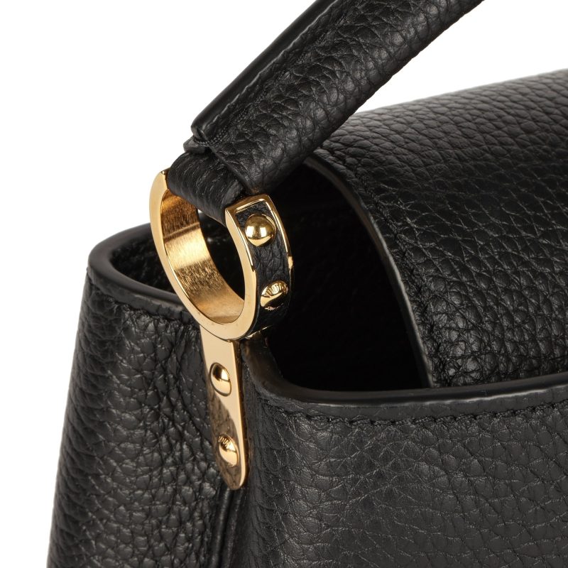 Louis Vuitton Black Taurillon Leather Mini Capucines Shoulder Bag - Logoexplore - Image 8