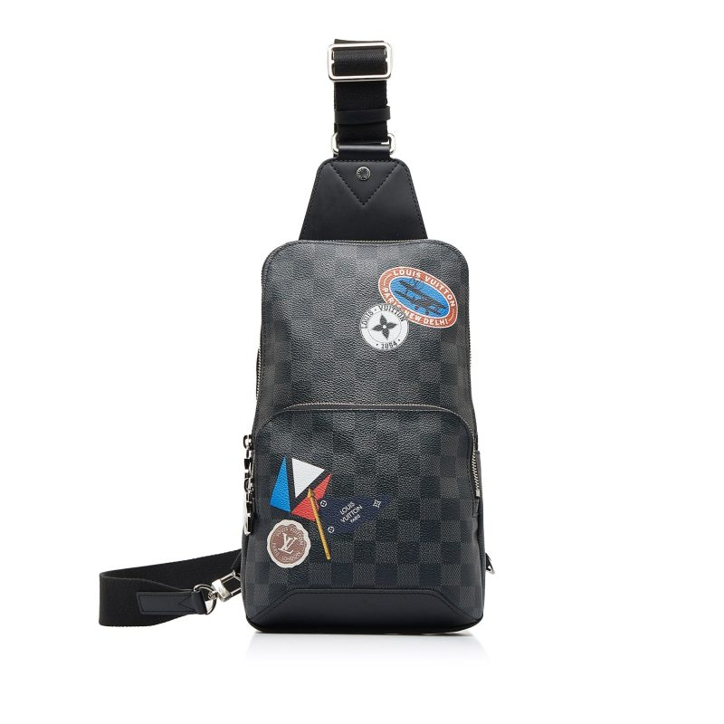 LOUIS VUITTON Damier Graphite LV League Avenue Sling Backpack - Logoexplore