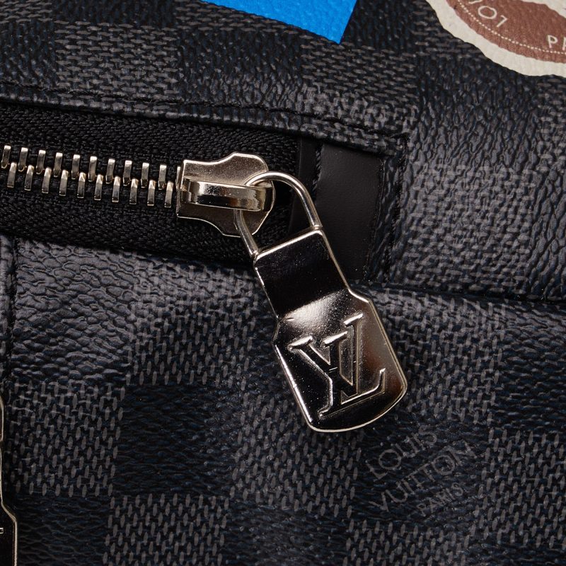 LOUIS VUITTON Damier Graphite LV League Avenue Sling Backpack - Logoexplore - Image 8