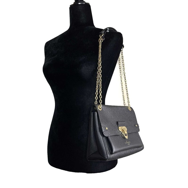 LOUIS VUITTON Excellent Monogram Empreinte Vavin PM Black Handbag - Logoexplore - Image 6