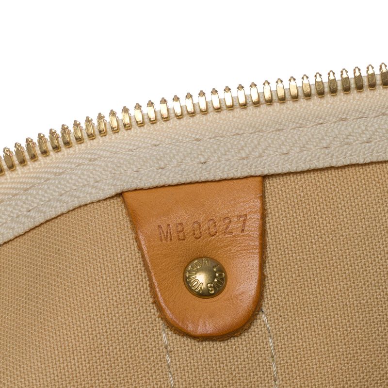 LOUIS VUITTON Customized "Summer X Spring" Keepall 50 travel bag in azure canvas - Logoexplore - Image 6