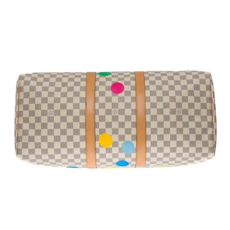 LOUIS VUITTON Customized "Summer X Spring" Keepall 50 travel bag in azure canvas - Logoexplore - Image 9