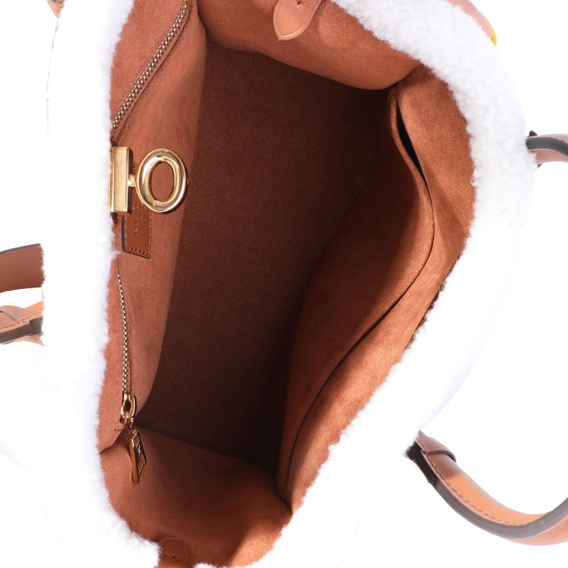 LOUIS VUITTON Caramel Calfskin and Shearling On My Side PM - Logoexplore - Image 5