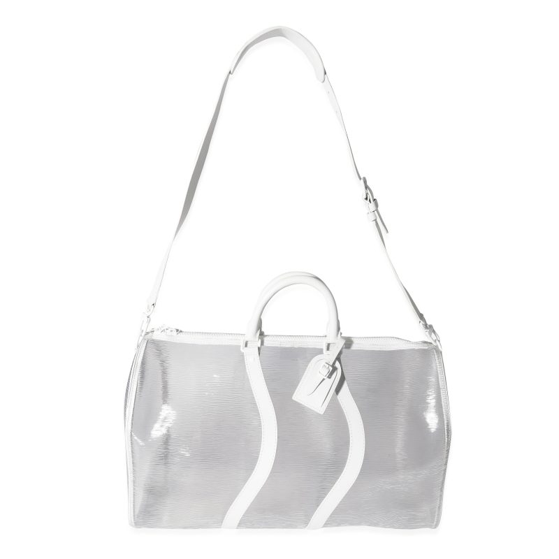 LOUIS VUITTON Clear Epi PVC Wavy Keepall Bandouliere 50 - Logoexplore - Image 2