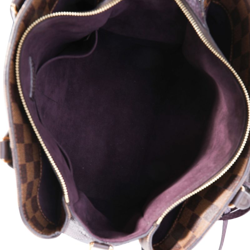 LOUIS VUITTON Damier Ebene & Purple Python Normandy Bag - Logoexplore - Image 5
