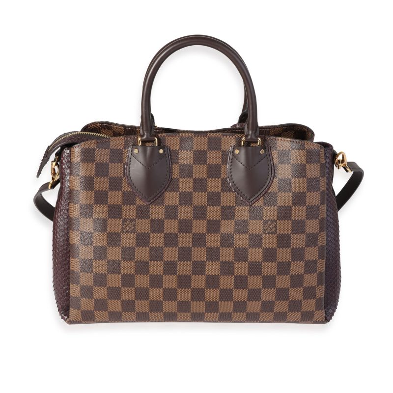 LOUIS VUITTON Damier Ebene & Purple Python Normandy Bag - Logoexplore - Image 3