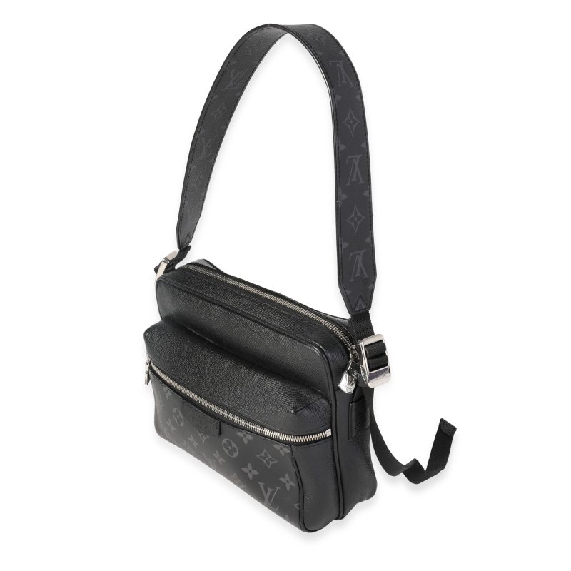 LOUIS VUITTON Black Taigarama & Monogram Eclipse Canvas Outdoor Messenger - Logoexplore - Image 3
