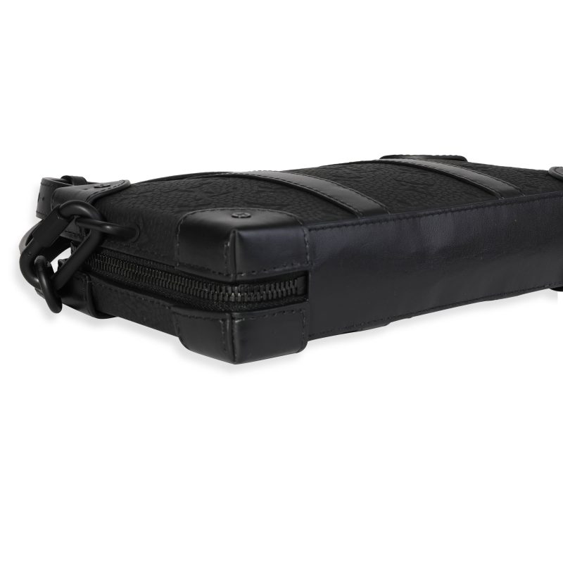 LOUIS VUITTON Black Monogram Embossed Taurillon Leather Soft Trunk Wallet - Logoexplore - Image 7