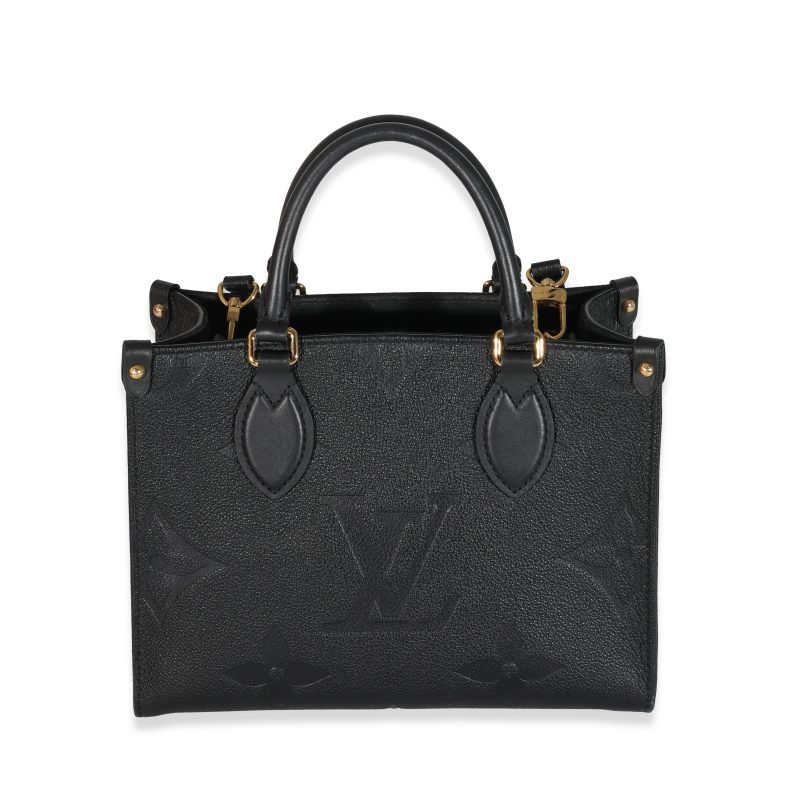 Louis Vuitton Black Empreinte Monogram Giant Onthego PM - Logoexplore