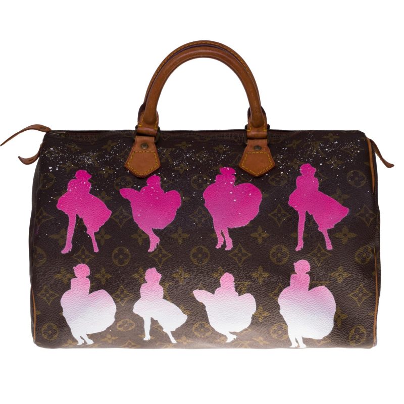LOUIS VUITTON Customized Speedy 35 "Marilyn Monroe" handbag in Monogram canvas - Logoexplore - Image 2