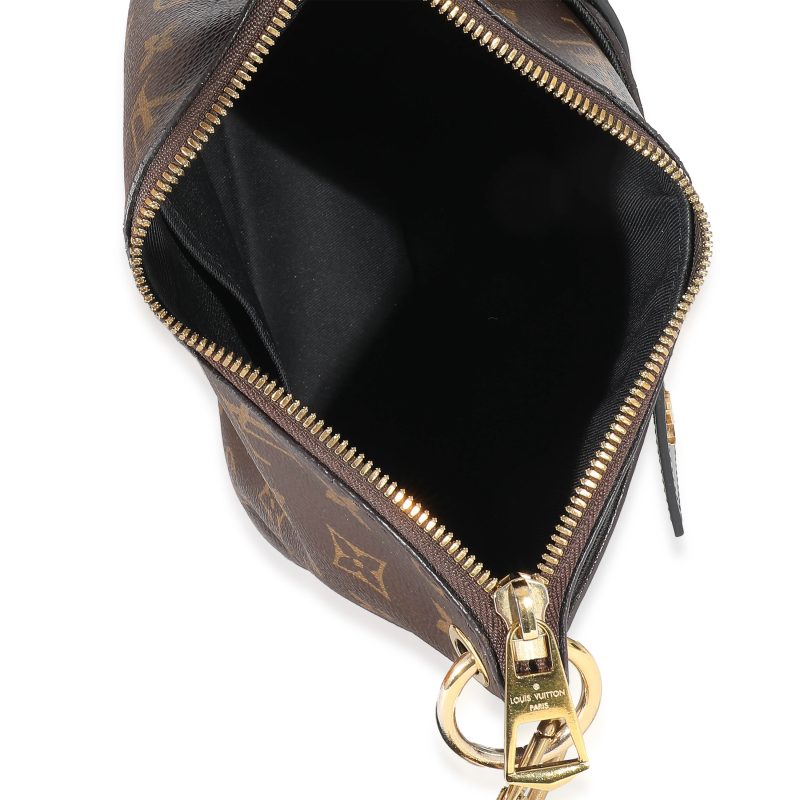 Louis Vuitton Black Leather Monogram Canvas Odeon PM - Logoexplore - Image 8
