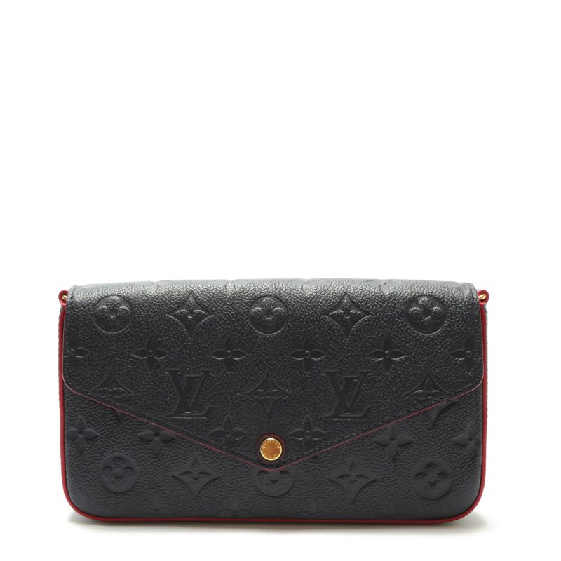 LOUIS VUITTON Felicie Pochette Navy Empreinte (3pc) - Logoexplore