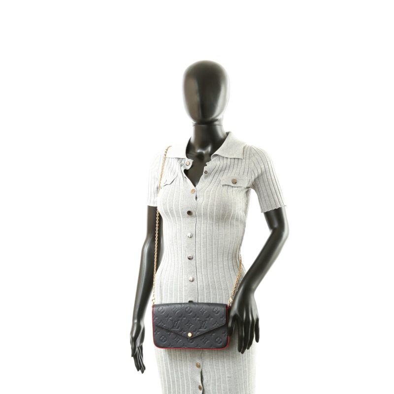 LOUIS VUITTON Felicie Pochette Navy Empreinte (3pc) - Logoexplore - Image 2