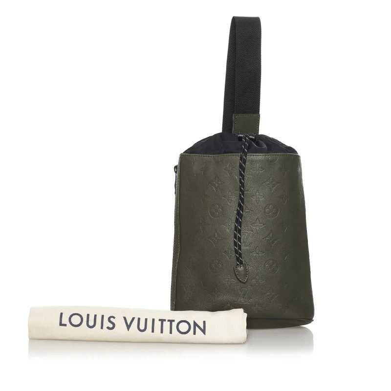 Louis Vuitton Chalk Sling Bag Green Monogram Leather - Logoexplore