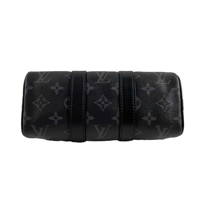LOUIS VUITTON Excellent Reverse Monogram Eclipse Keepall XS Black Crossbody Bag - Logoexplore - Image 7