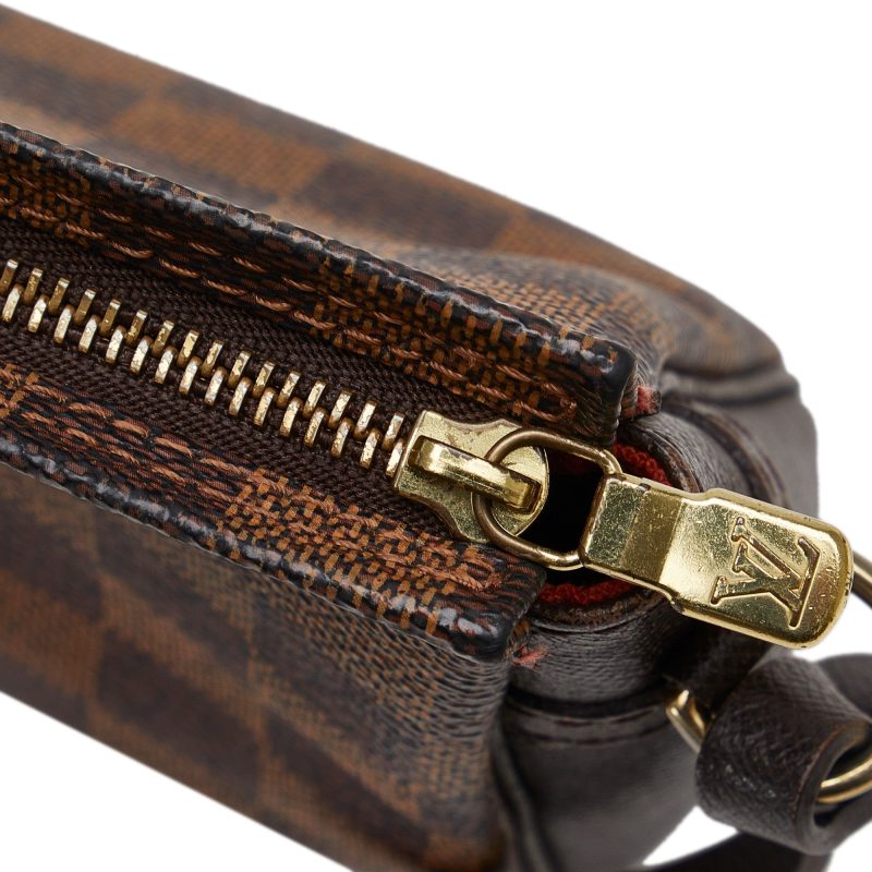 LOUIS VUITTON Damier Ebene Pochette Trousse Handbag - Logoexplore - Image 10