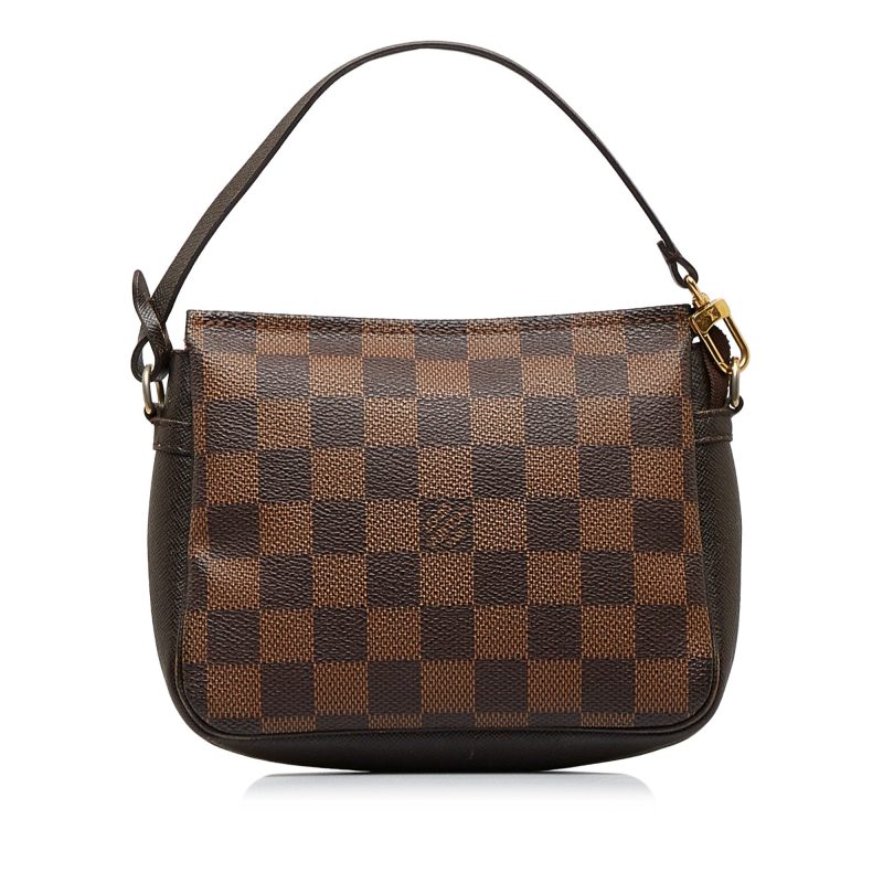 LOUIS VUITTON Damier Ebene Pochette Trousse Handbag - Logoexplore