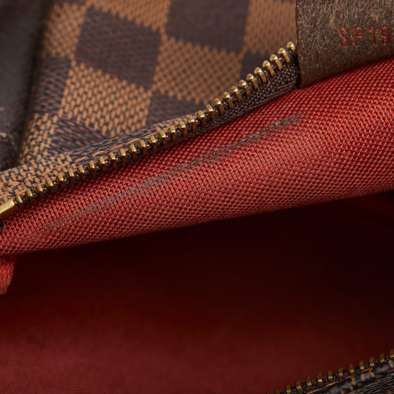 LOUIS VUITTON Damier Ebene Pochette Trousse Handbag - Logoexplore - Image 8
