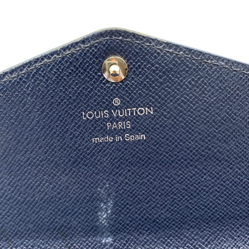 LOUIS VUITTON Blue Epi Leather Long Continental Sarah Wallet - Logoexplore - Image 7
