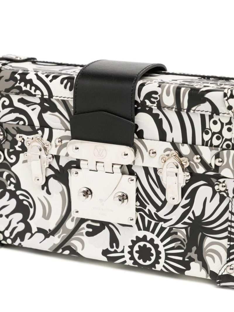 LOUIS VUITTON Floral Print Petite Malle Bag - Logoexplore - Image 3