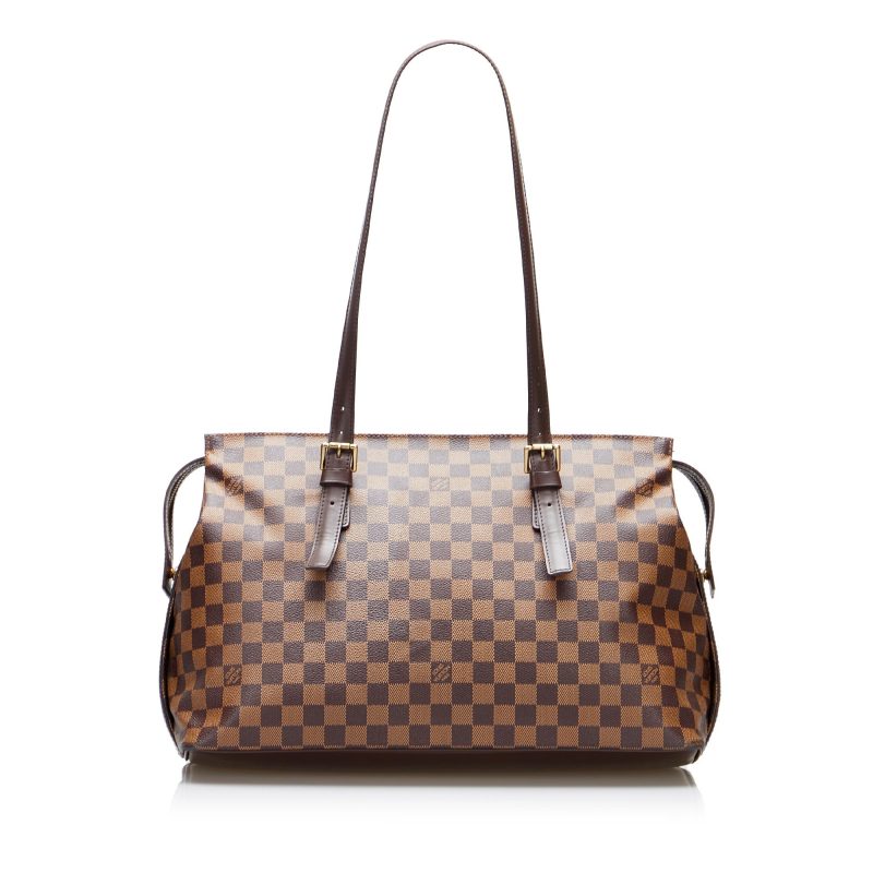 LOUIS VUITTON Damier Ebene Chelsea Shoulder Bag - Logoexplore
