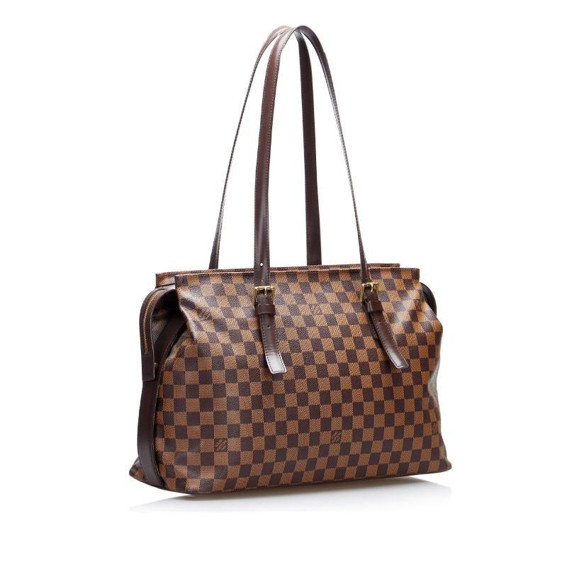 LOUIS VUITTON Damier Ebene Chelsea Shoulder Bag - Logoexplore - Image 2