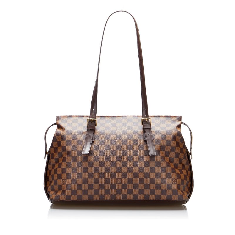 LOUIS VUITTON Damier Ebene Chelsea Shoulder Bag - Logoexplore - Image 3
