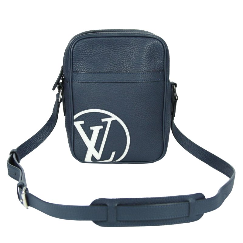 Louis Vuitton Danube LV Circle PM Blue Taurillon - Logoexplore