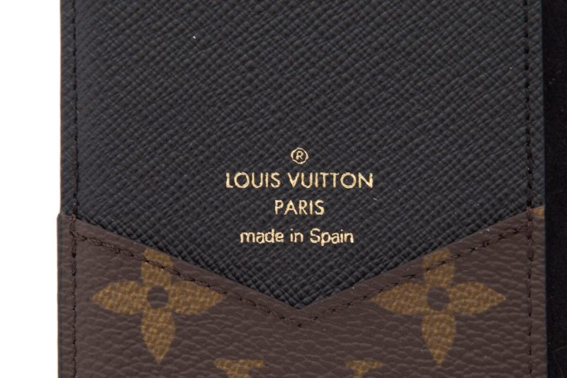 Louis Vuitton Brown & Black iPhone XS Max Folio Case - Logoexplore - Image 4