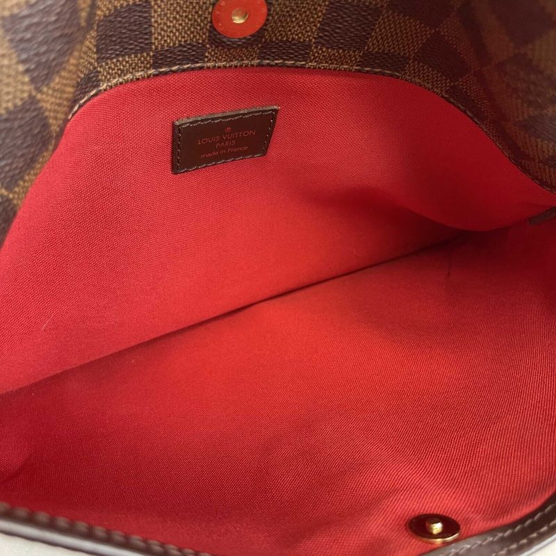 LOUIS VUITTON Excellent Damier Ebene Bloomsbury PM Brown Crossbody Bag - Logoexplore - Image 9