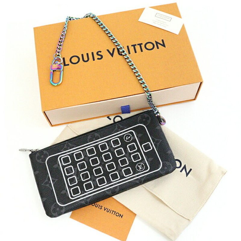 LOUIS VUITTON Fragment Collaboration iPhone Pouch M64433 Black Gray Rainbow - Logoexplore - Image 2