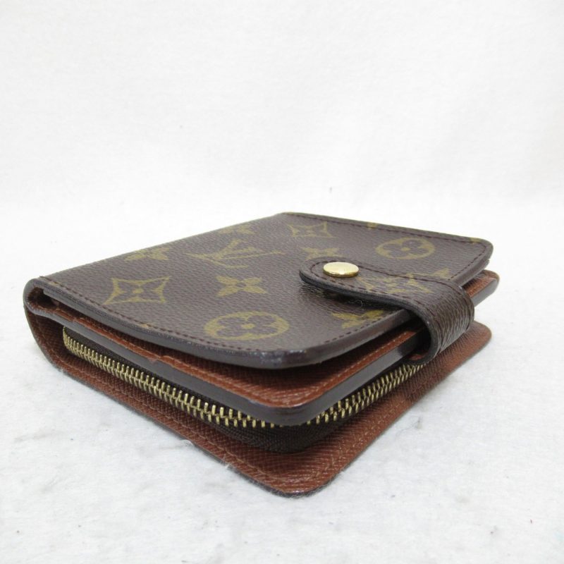 LOUIS VUITTON compact zip wallet Brown Monogram PVC coated canvas M61667 - Logoexplore - Image 3