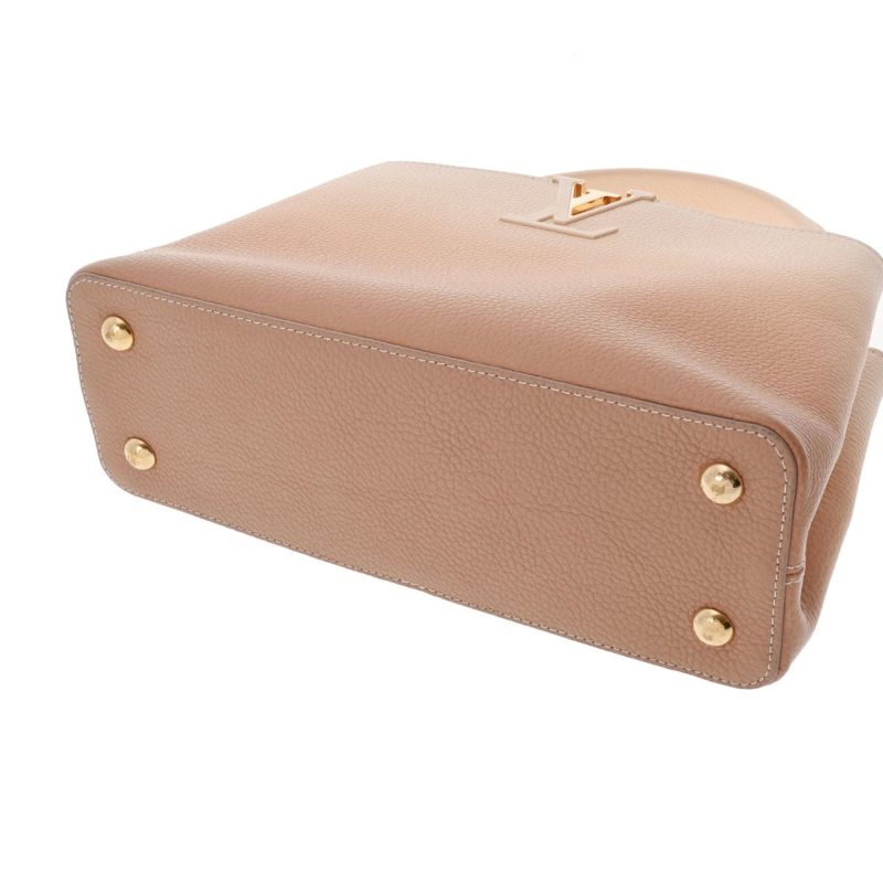 LOUIS VUITTON Capucines PM Beige Gradient M53250 Women's Taurillon Leather Handbag - Logoexplore - Image 6