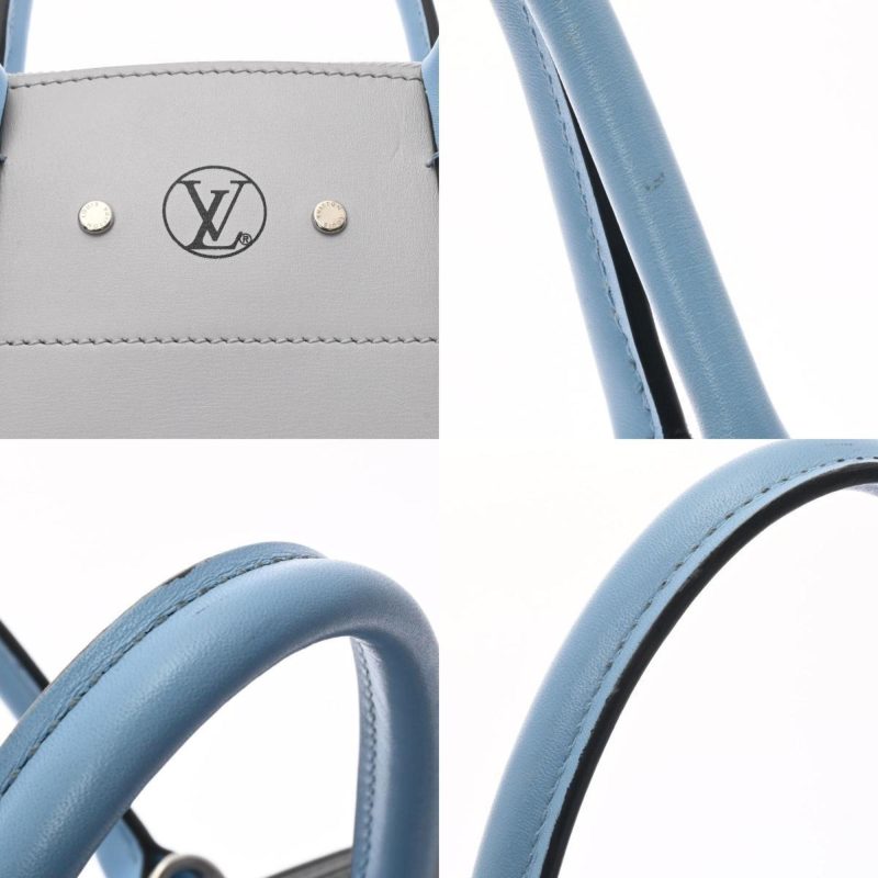 LOUIS VUITTON City Steamer MM Black Gray Blue M42435 Ladies Calf Bag - Logoexplore - Image 7