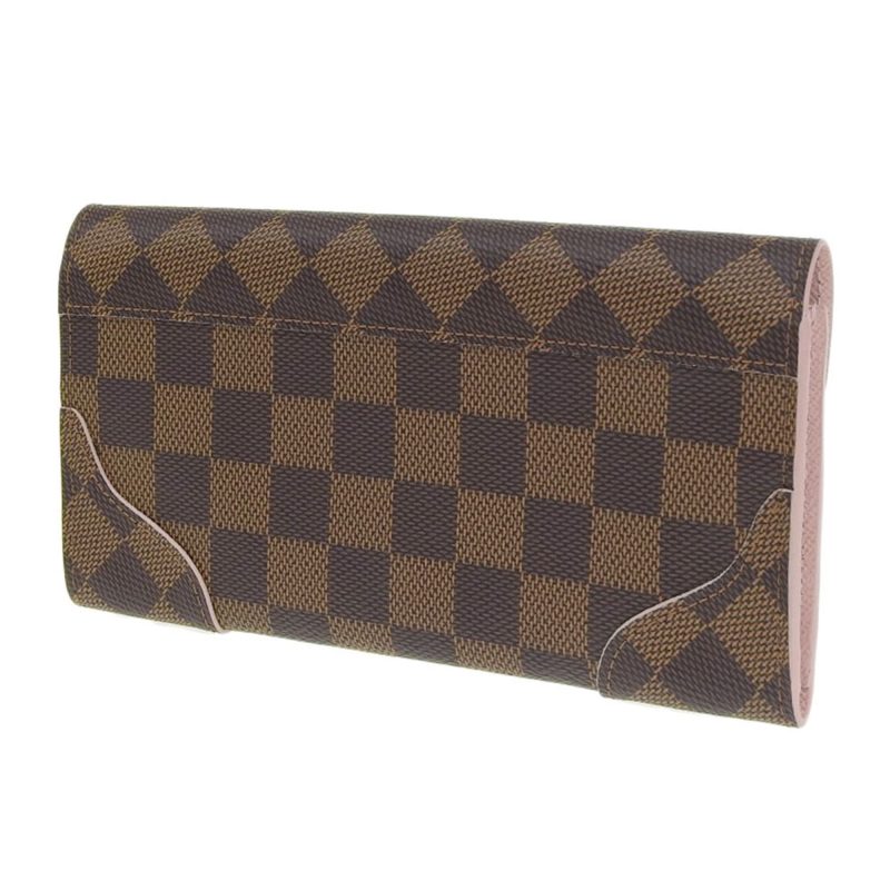 Louis Vuitton Damier Portefeuille Long Wallet with Kaisahock Pink Rose Ballerine N61227 - Logoexplore - Image 2