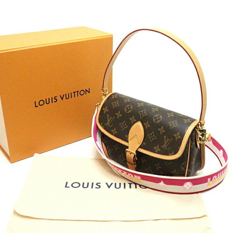 Louis Vuitton Diane NM PM Fuchsia M46049 Shoulder Bag Monogram Nume Leather - Logoexplore - Image 2