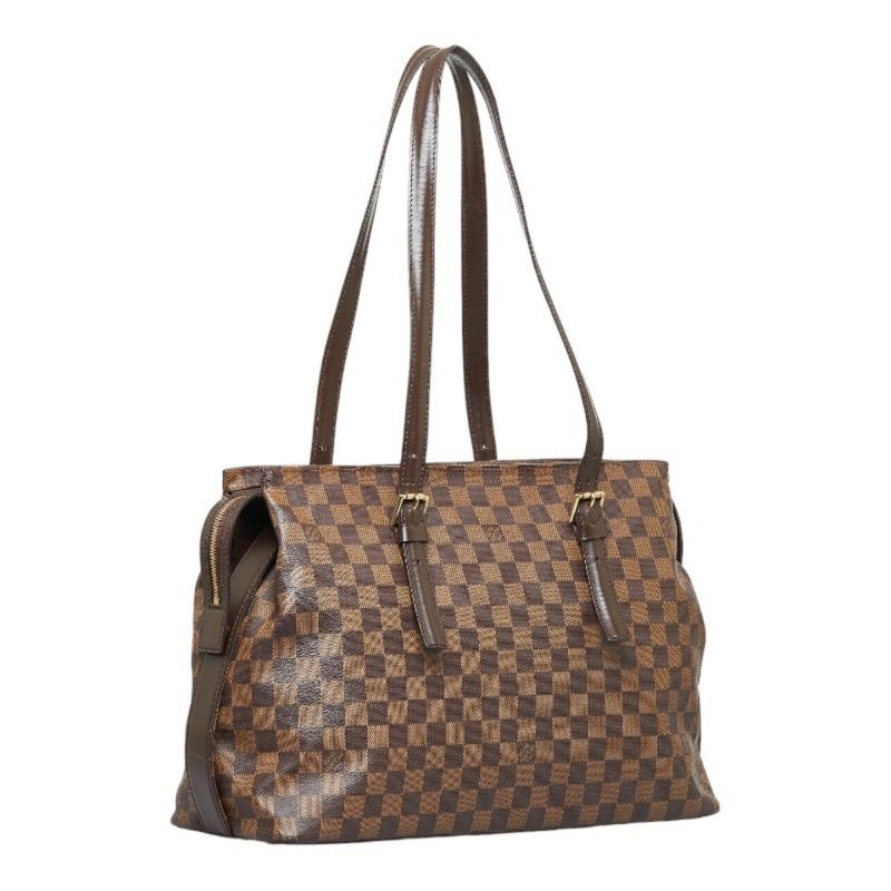 LOUIS VUITTON Damier Chelsea Tote Bag Shoulder N51119 Brown PVC Leather Ladies - Logoexplore - Image 2