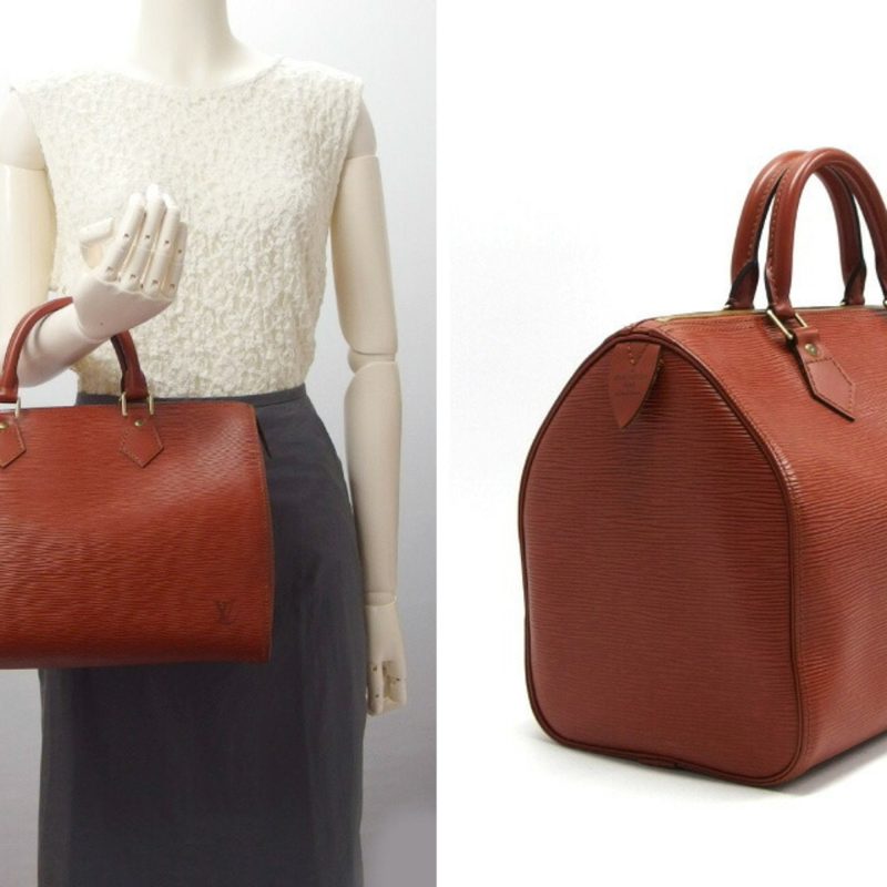 LOUIS VUITTON Epi Speedy 30 Boston Bag Kenya Brown - Logoexplore - Image 2