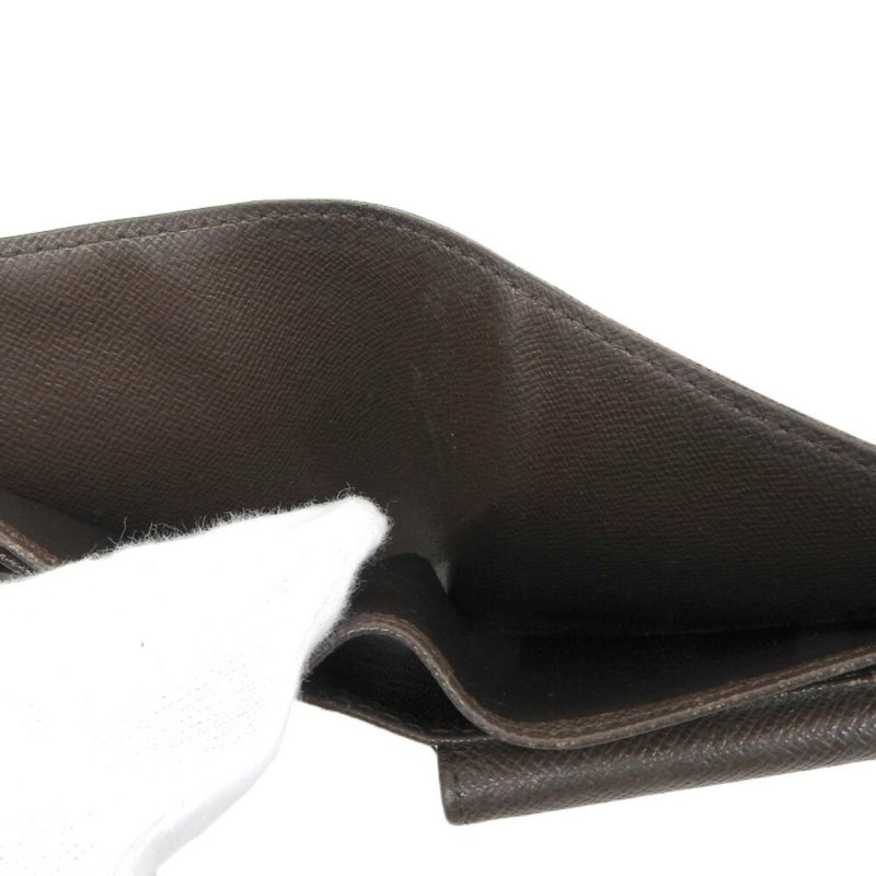 LOUIS VUITTON Damier Portefeuille Marco Bifold Wallet Ebene N61675 - Logoexplore - Image 3