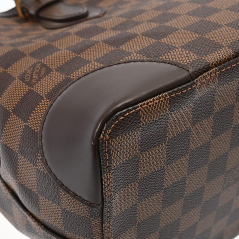 LOUIS VUITTON Damier Hampstead MM Brown N51204 Women's Canvas Handbag - Logoexplore - Image 9