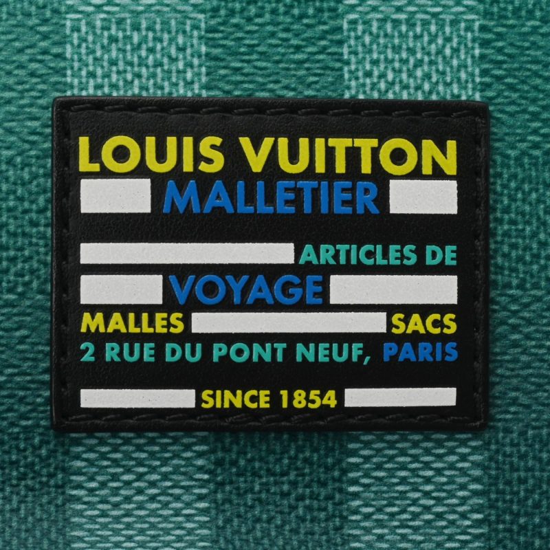 LOUIS VUITTON Damier Stripe Sac Marant Green/Yellow M59920 Shoulder Bag - Logoexplore - Image 7