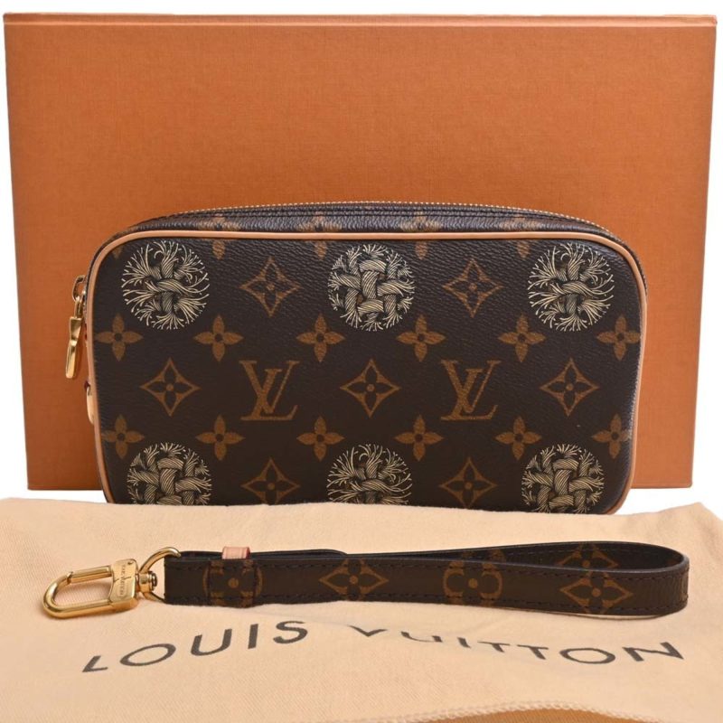 LOUIS VUITTON Christopher Nemeth Collaboration Monogram Pochette Volga Clutch Bag Second M61323 Brown Women's - Logoexplore - Image 3