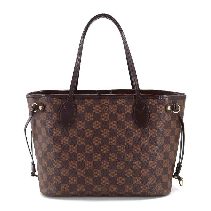 LOUIS VUITTON Damier Neverfull PM Tote Bag Ebene N51109 Brown - Logoexplore - Image 2