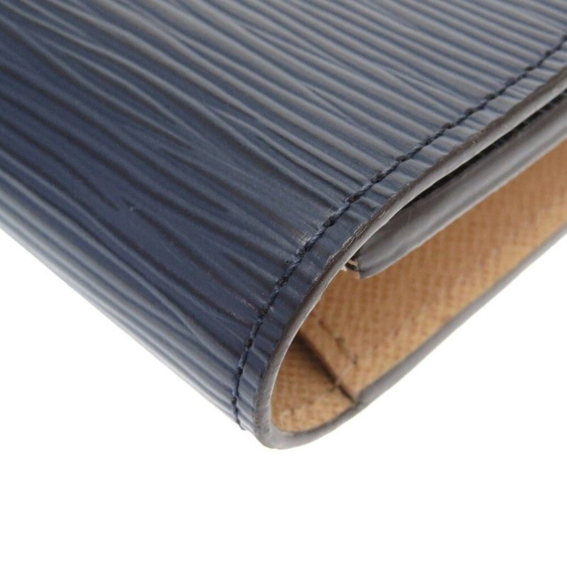 Louis Vuitton Epi Portefeuille Emily M60854 Leather Andigo Blue Long Wallet - Logoexplore - Image 6