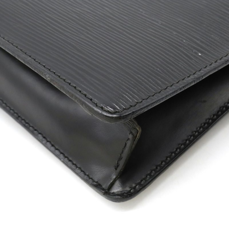 LOUIS VUITTON Epi Pochette Serie Dragonne Second Bag Noir Black Key Missing M52612 - Logoexplore - Image 3