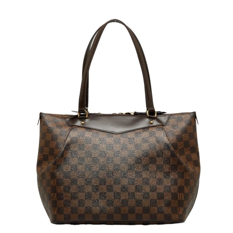 LOUIS VUITTON Damier Westminster GM Tote Bag Shoulder N41103 Brown PVC Leather Ladies - Logoexplore